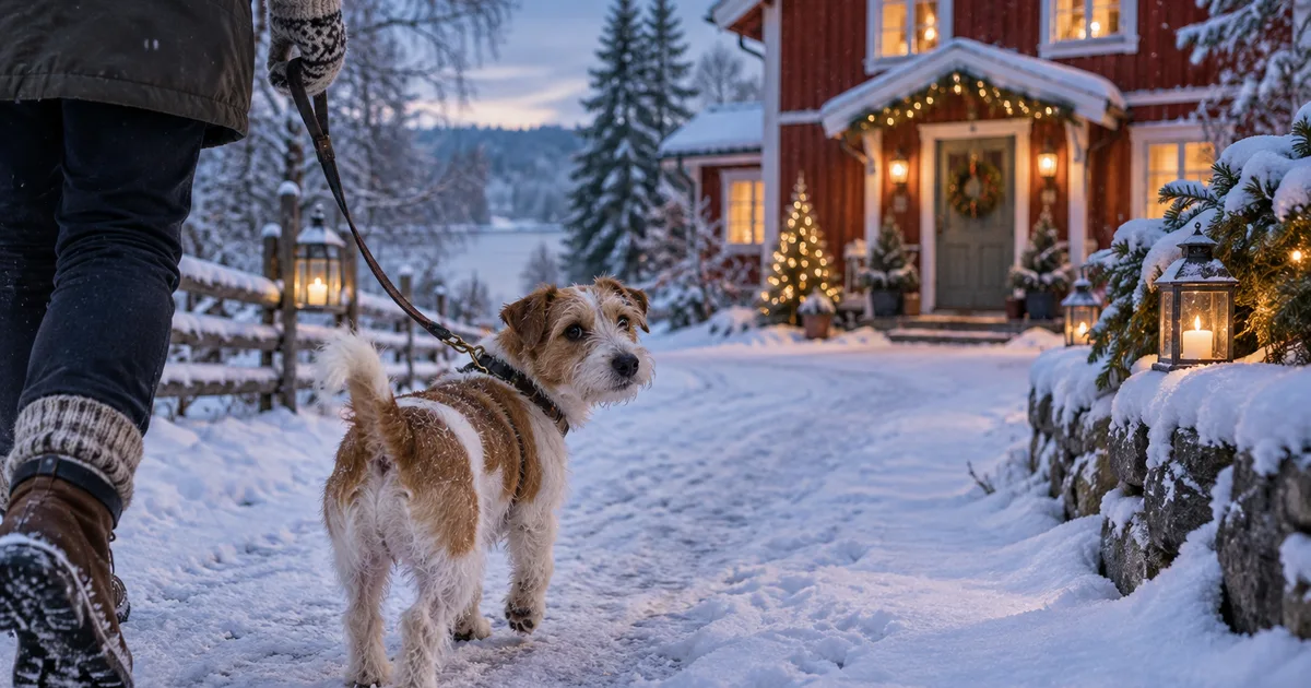 Julresa med hund